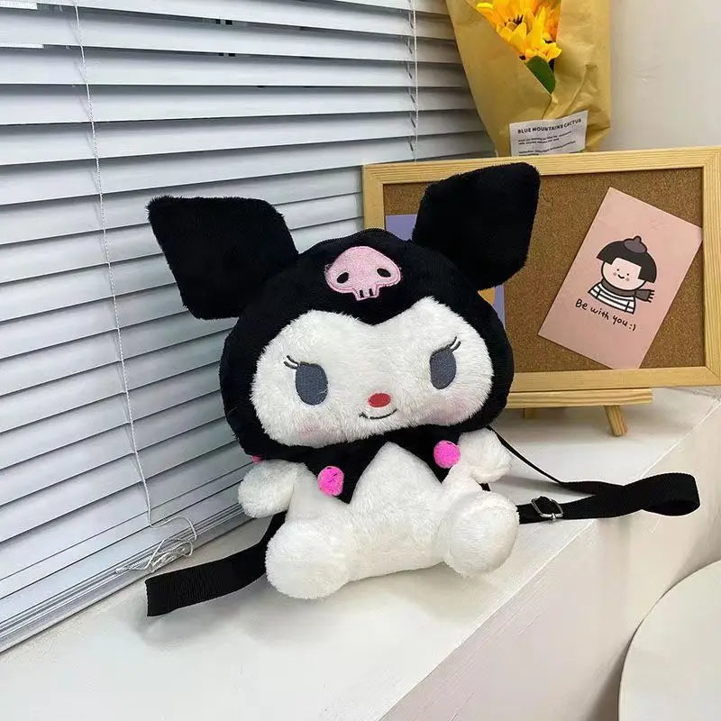 (FREE SHIPPING) Sanrio Multi Style Plush Shoulder Bag Backpack My Melody Kuromi Cinamoroll Gift