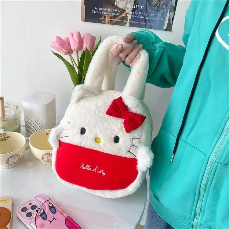 (FREE SHIPPING) Sanrio Multi Style Plush Shoulder Bag Backpack My Melody Kuromi Cinamoroll Gift