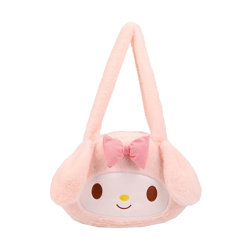 (FREE SHIPPING) Sanrio Multi Style Plush Shoulder Bag Backpack My Melody Kuromi Cinamoroll Gift