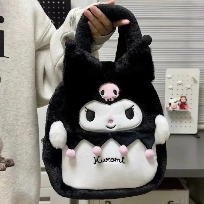 (FREE SHIPPING) Sanrio Multi Style Plush Shoulder Bag Backpack My Melody Kuromi Cinamoroll Gift